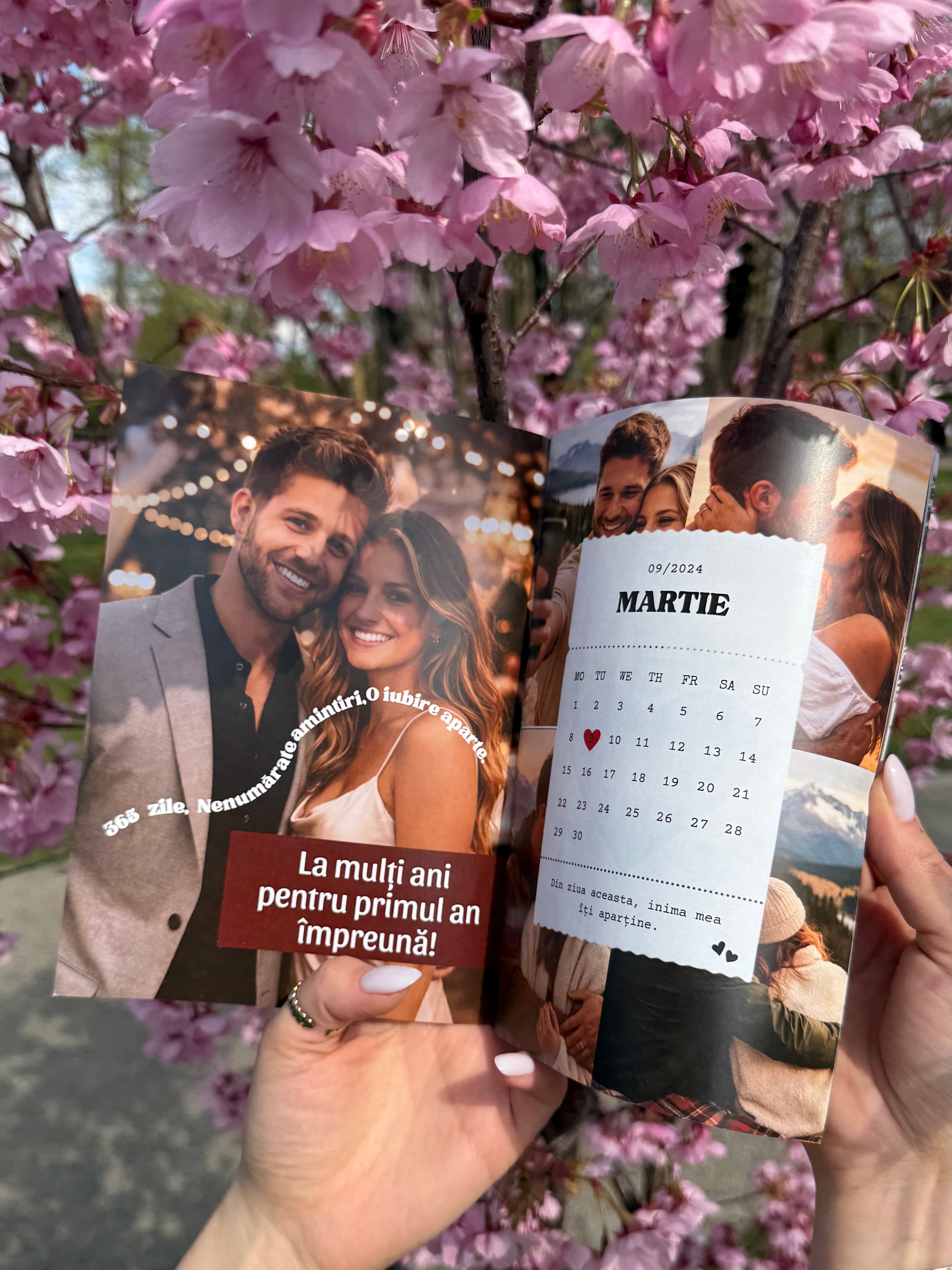 Detaliu din revista aniversara cu fotografii si amintiri.